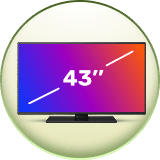 43 inch tv image