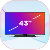 43 inch tv image