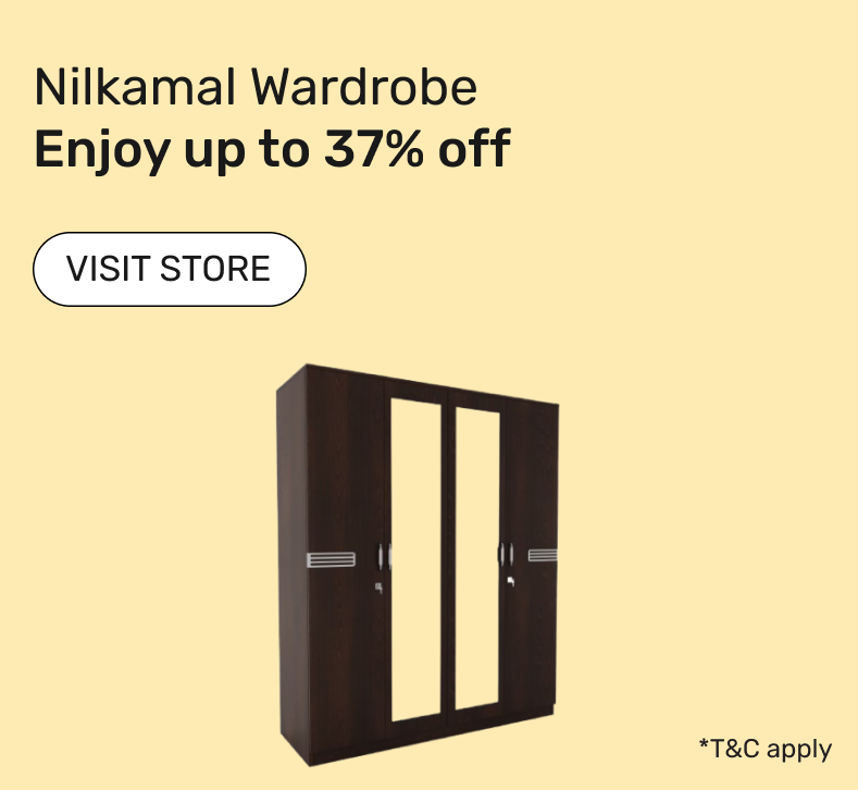 Nilkamal wardrobe with mirror