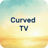 Curved TV image