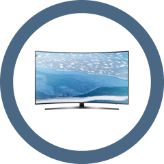 कर्व TV image