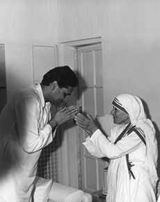 Rahul Bajaj with Mother Teresa