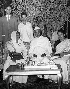 Rahul Bajaj with President Rajendra Prasad