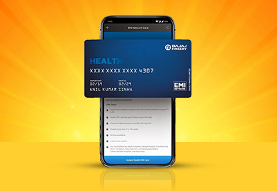 Bajaj finance on sale emi card