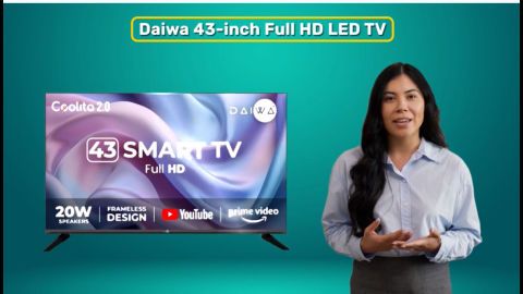 Big screen experience with Daiwa 43-inch 4K LED TV