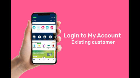 How to login to My Account if you are an existing customer