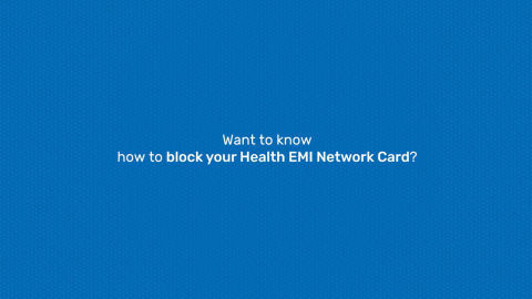 How to block your health EMI network card In our customer portal - My Account