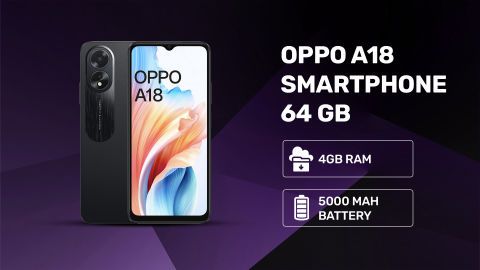 Shine & glow with OPPO A18 Black