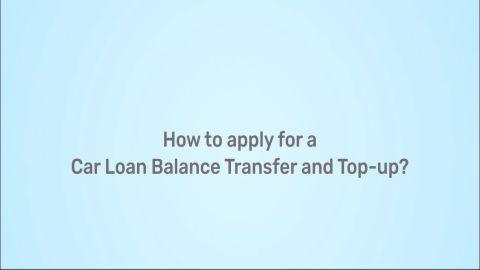 Car loan balance transfer and top-up application process