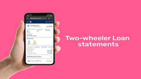 How to download your statement of account for a two-wheeler loan