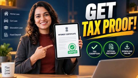 Download official interest certificates for tax filing