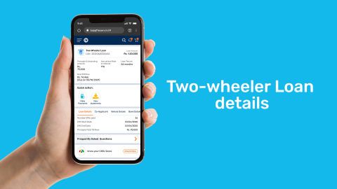 How to view your two-wheeler loan details
