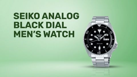 Elegance on your wrist with SEIKO black dial watches