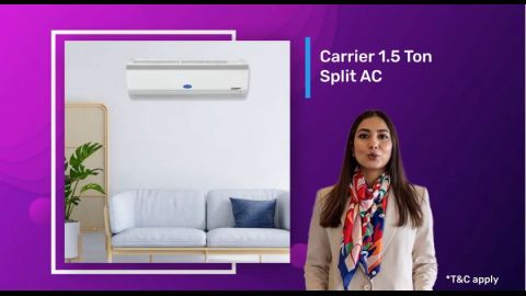 Opt for Carrier Split AC with powerful cooling