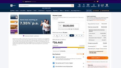 Plan your loan with flexible tenure