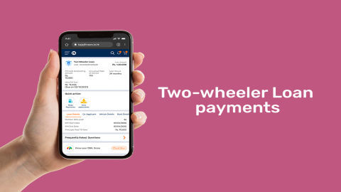 How to make payments towards your Two-wheeler Loan