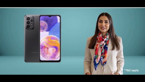 Stay ahead with Samsung Galaxy A23 Black