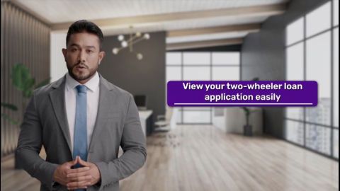 How can I view my Two-Wheeler Loan application