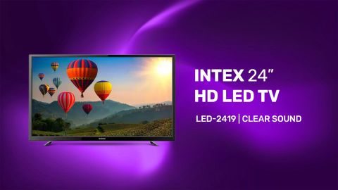 Choose Intex 24-inch HD LED TV for stunning visuals