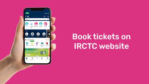 Book tickets on IRCTC website using the Bajaj Finserv Insta EMI Card