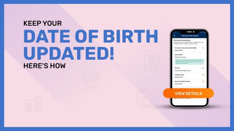 How to update or change your date of birth