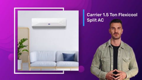 Bring home the Carrier 1.5 Ton Flexicool for versatile cooli