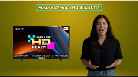 Grab the compact sized Foxsky 24-inch HD Smart TV