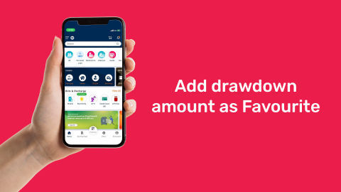 Introducing 'Favourite' for your Flexi Account drawdowns