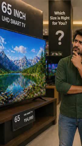 65 vs 75 inch TV Which size is better|Bajaj Finance