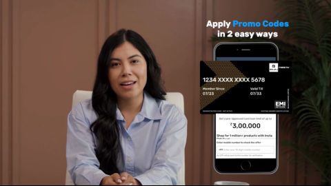 How to apply promo code with your Insta EMI Card