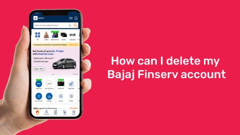 How can I delete my Bajaj Finserv account
