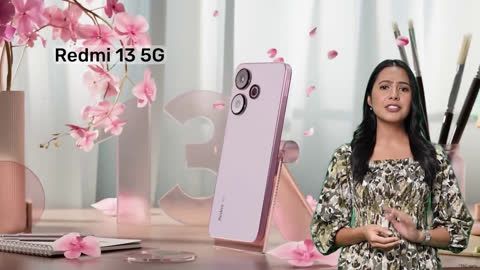 Redmi 13 5G smartphones in Orchid Pink