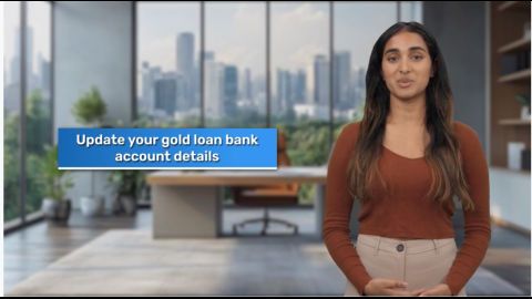 How to change your Gold Loan bank account details