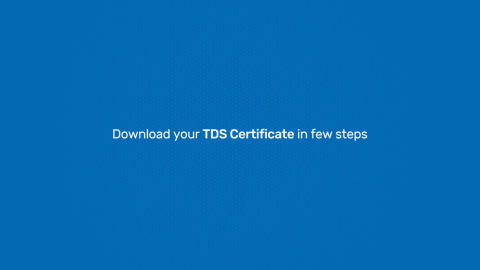 How  to download TDS certificate  in our customer portal - My Account
