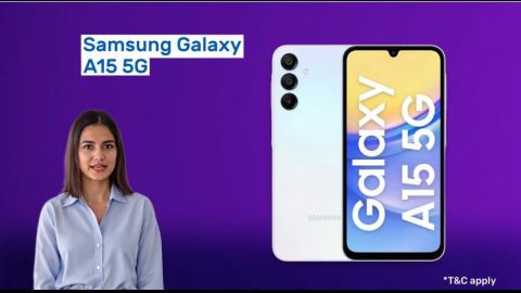 Shine bright with Samsung Galaxy A15 5G Light Blue