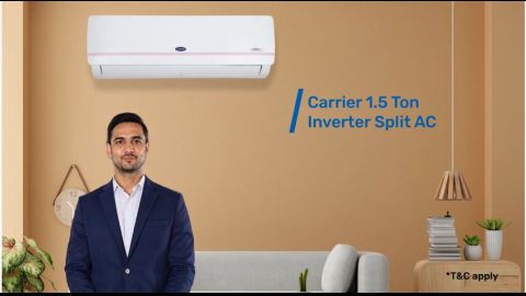 Carrier Inverter Split AC for instant cooling