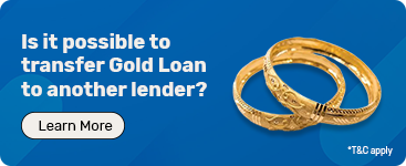 Gold loan balance transfer