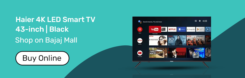 Haier TV black