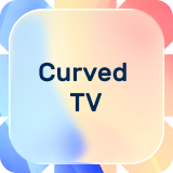 Curved TV image