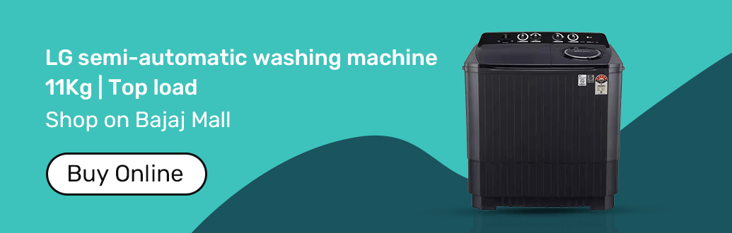 LG washing machine black