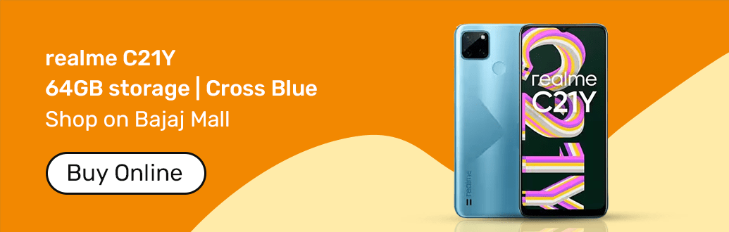 realme C21Y blue