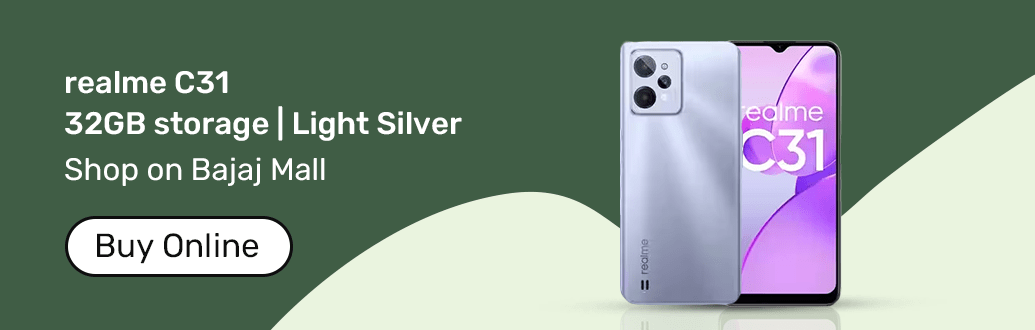 realme C31 silver