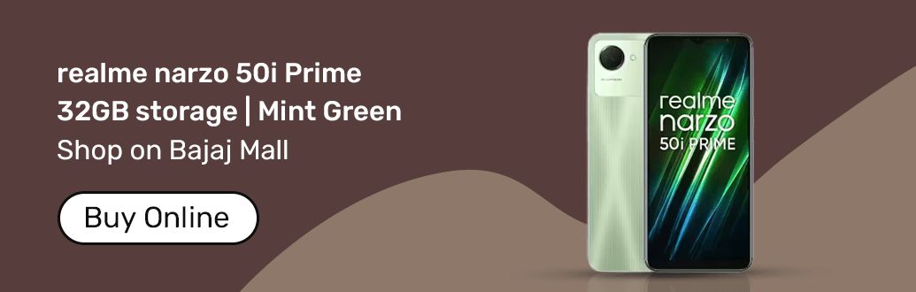 realme narzo 50i prime Green