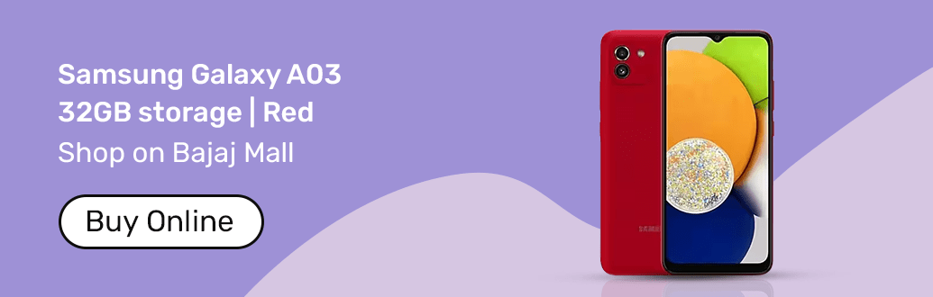 Samsung Galaxy A03 red