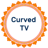 Curved TV image