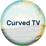 Curved TV image
