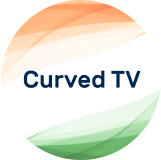 Curved TV image