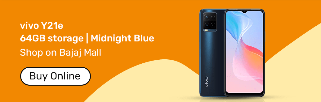 vivo Y21e blue