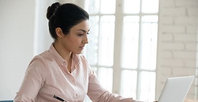 Young woman using a phone