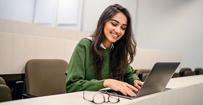 Young woman using a phone